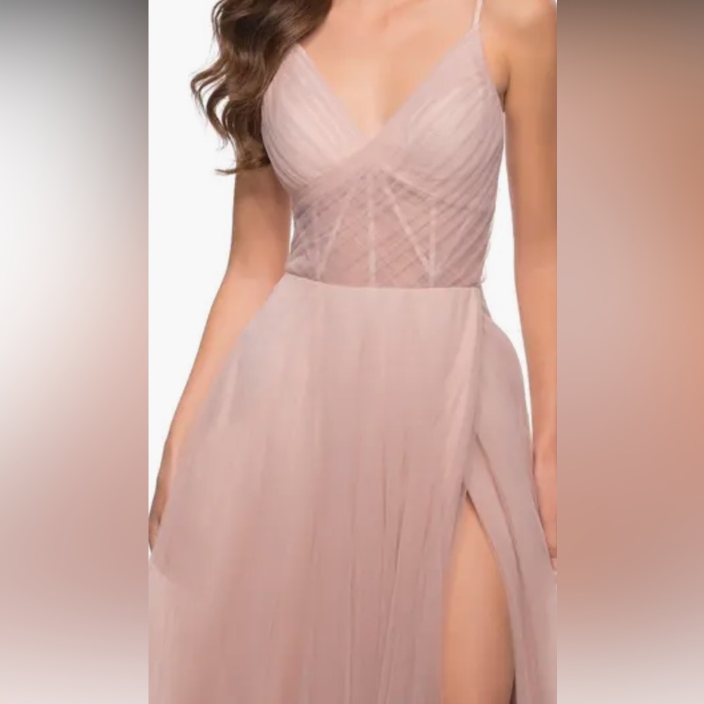 La Femme Illusion A-Line Tulle Ballgown